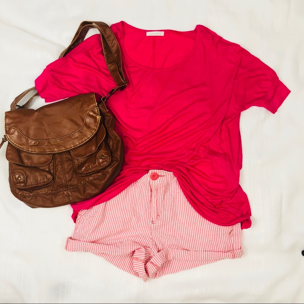 Reborn J pink dolman tunic NWOT